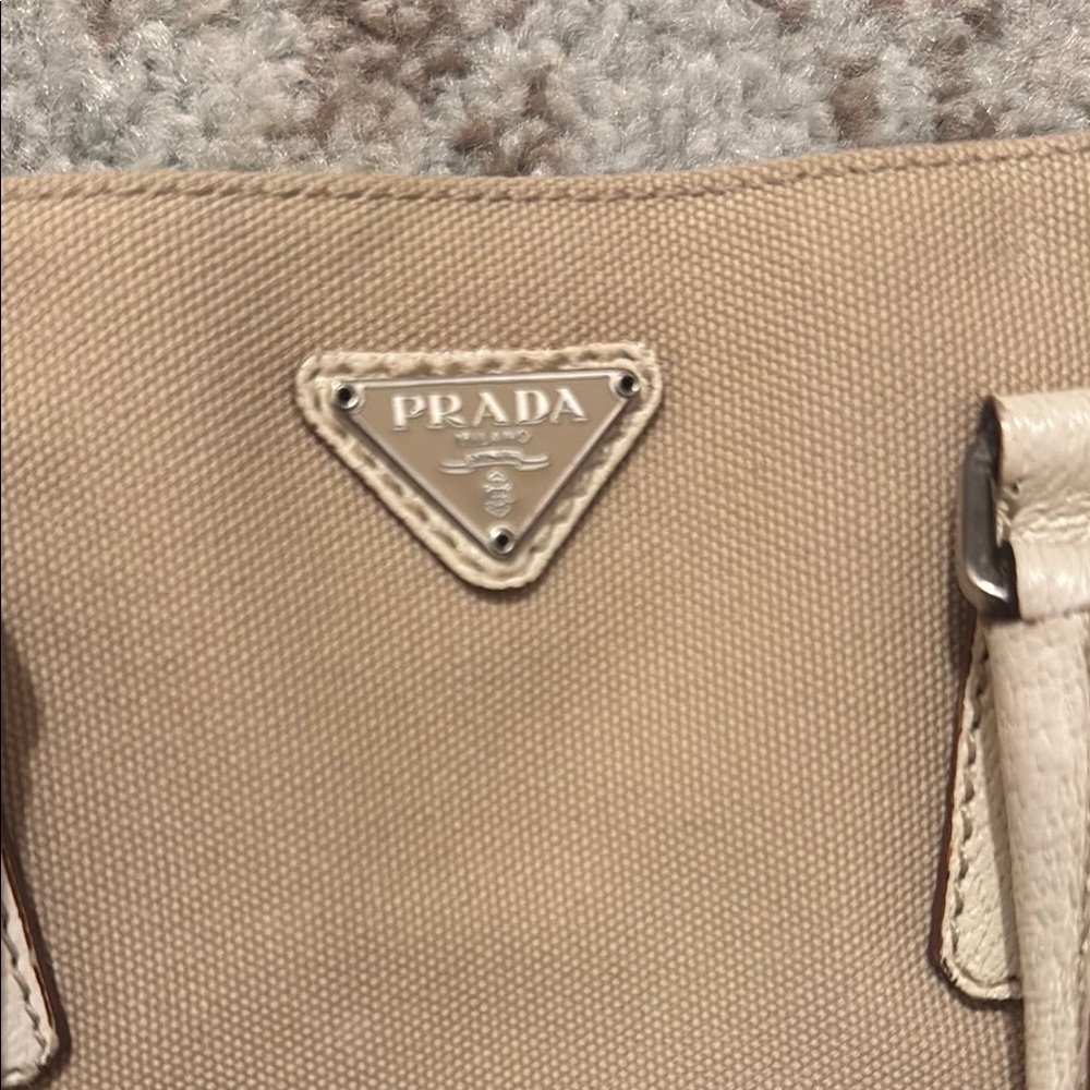 Authentic Prada Beige Tote Bag - Picture 5 of 6